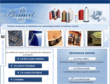 Tablet Screenshot of bruneel-textile.com